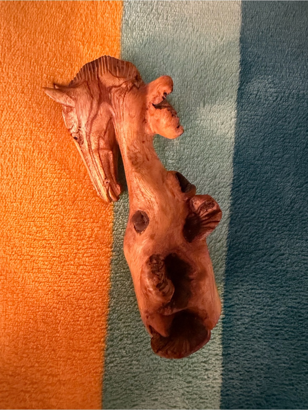 Beautiful Hand-Carved Horse Bust From Wood Burl - Picture 2 of 11